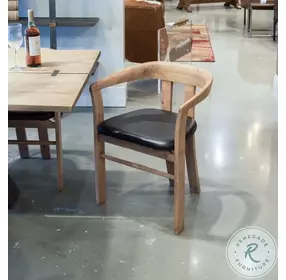 Rift Tan Leather Dining Chair