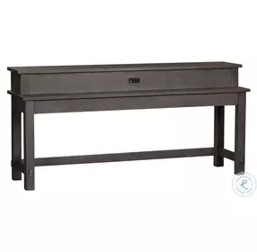 Modern Farmhouse Dusty Charcoal Bar Table Set