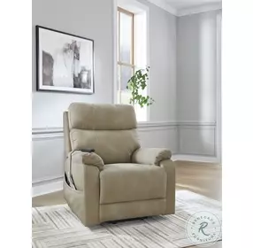 Next-Gen Durapella Sand Performance Fabric Power Lift Recliner