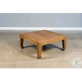 Classic Chinese Tan Small Cocktail Table
