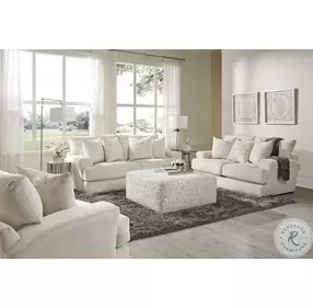 Lamar Cream Cocktail Ottoman