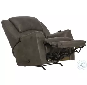 Hayden Steel Chaise Rocker Recliner with Heat Massage And Oversized Footrest