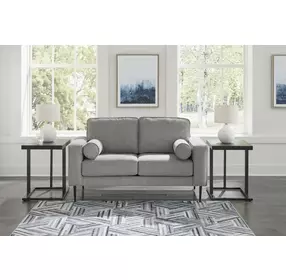 Hazela Charcoal 60" Loveseat
