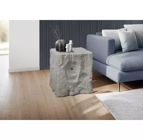 4110 Gray Square Accent Table