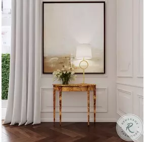 Chester Traditional Burl Console Table