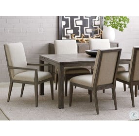 Santana Bodega Upholstered Dining Arm Chair Set of 2