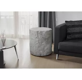 4120 Gray Round Accent Table