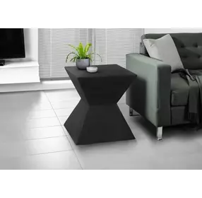 4127 Black Square Accent Table