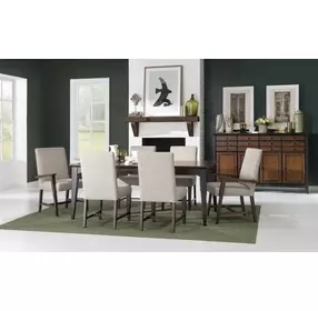 Fenmore Mocha and Distressed Cherry 4 Door Credenza