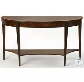 Masterpiece Astor Nutmeg Demilune Console Table