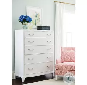 Avondale White Alabaster Danielle Drawer Chest