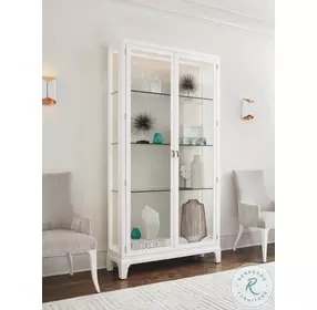 Avondale White Alabaster And Taupe Lakeshore Curio