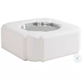 Avondale White Clarendon Upholstered Occasional Table Set