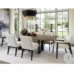 Zanzibar Senegal And Deep Espresso Wellesley Extendable Rectangular Dining Table