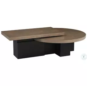 Zanzibar Senegal And Deep Espresso Portofino Nesting Occasional Table Set