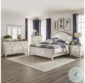 Allyson Park Wire Brushed White And Charcoal Gray 11 Drawer Chesser