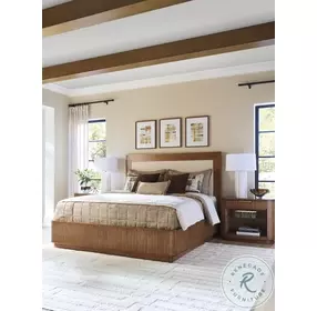 La Costa Sailview Performance Fabric Queen Upholstered Panel Pendry Bed