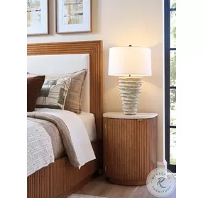 La Costa Sierra Tan Aviara Demilune Nightstand