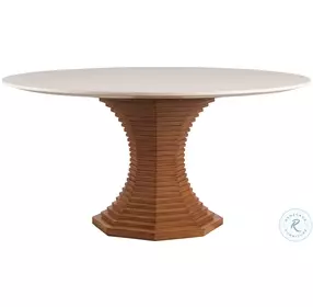 La Costa Sierra Tan Cabrillo Round Dining Room Set