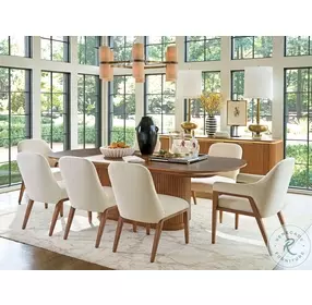 La Costa Linen weave Seacove Upholstered Side Chair