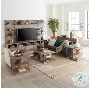 Cityscape Burnished Beige End Table