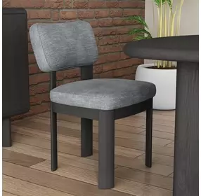 Gabrielle Black Upholstered Side Chair Set of 2