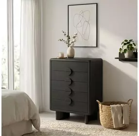 Gabrielle Black 5 Drawer Chest