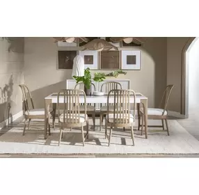 Melrose Cloud White Upholstered Side Chair Set of 2