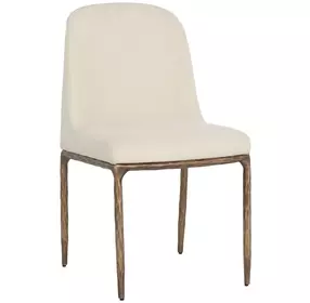 Leandro Zenith Alabaster Performance Fabric Dining Chair Set of 2