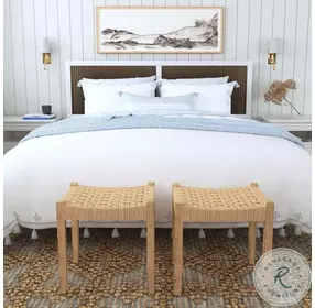 Garner Natural Loft Woven Jute Stool