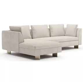 Altura Beige 2 Piece Modular LAF Chaise Sectional