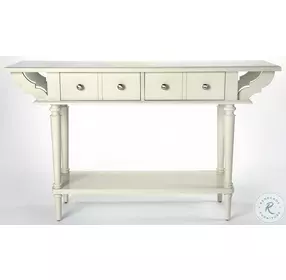 Talia White Console Table