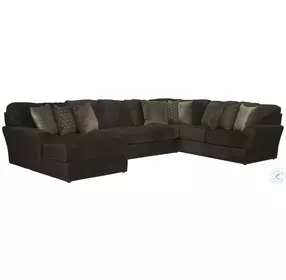 Mammoth Chocolate 3 Piece Sectional with LAF Chaise