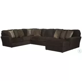 Mammoth Chocolate 3 Piece Sectional with RAF Chaise