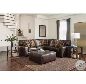 Denali Chocolate 40" Cocktail Ottoman