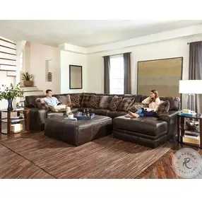 Denali Chocolate 51" Cocktail Ottoman