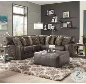 Denali Steel 40" Cocktail Ottoman