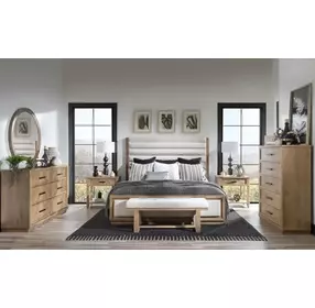 Torrance Aged Driftwood 5 Drawer Chest