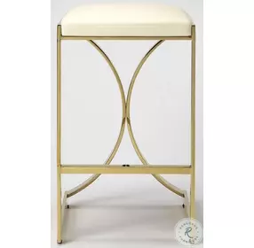 Natalya White Counter Height Stool