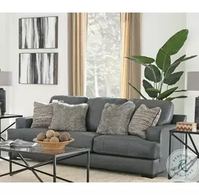 Marco Gunmetal Living Room Set