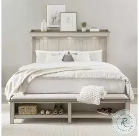 Fern Hollow Weathered Linen And Dusty Taupe Mantle Storage Bedroom Set