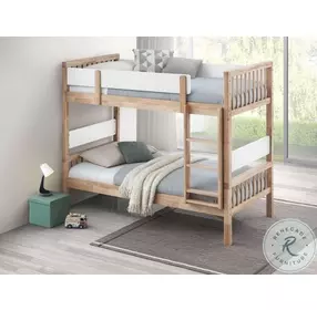 Dakota Natural Twin Over Twin Bunk Bed