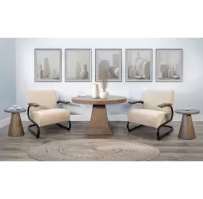 Nash Muuto Nude Upholstered Accent Chair