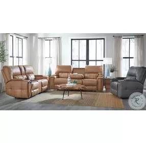 Hudson Oasis Coal Leather Triple Power Wall Hugger Reclining Chair