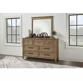 Beacon Hill Dusted Barley Rectangular Dresser Mirror