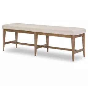 Beacon Hill Beige Upholstered 60" Dining Bench