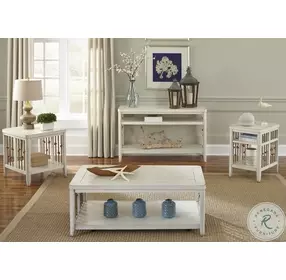 Harbor Haven White Sofa Table