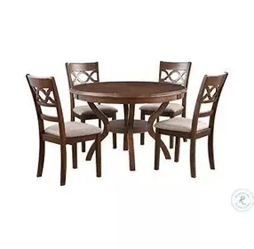Cori Brown Cherry 5 Piece Dining Set
