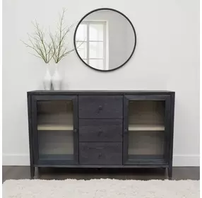 Oscar Black 2 Doors Sideboard