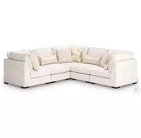 Donelson Creek Vanilla 5 Piece Sectional